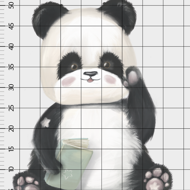 Kitap Okuyan Panda Çocuk Odası Duvar Sticker — detay görünümü | Craft Paper Co
