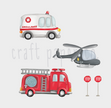 Kurtarma Ekibi Çocuk Odası Duvar Sticker — El çizimi çocuk odası duvar sticker | Craft Paper Co