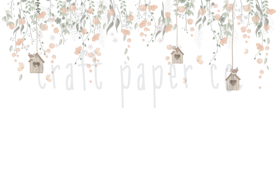 Kuş Yuvası Duvar Kağıdı — detay görünümü | Craft Paper Co