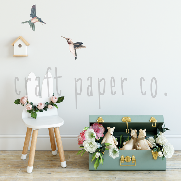 Kuşlar Çocuk Odası Duvar Sticker — detay görünümü | Craft Paper Co