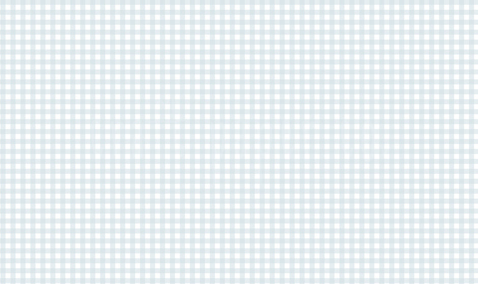 Mavi Pötikare Duvar Kağıdı; kırık beyaz zeminde pudra mavi karelerin filigranlı düz görünümü | Craft Paper Co