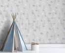 Mavi ve Beyaz Kuşlar Duvar Kağıdı — detay görünümü 2 | Craft Paper Co