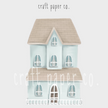 Mavi Yağmurluklu Kedinin Evi Çocuk Odası Duvar Sticker — detay görünümü | Craft Paper Co