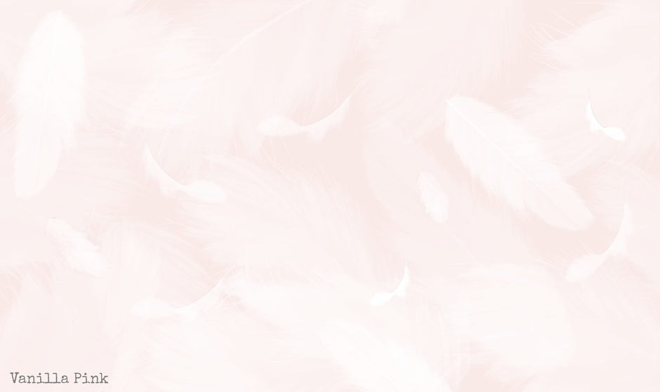 Melek Kanadı Tüyleri Duvar Kağıdı — Vanilla Pink renk seçeneği, el çizimi tüy deseni, bebek ve çocuk odası | Craft Paper Co
