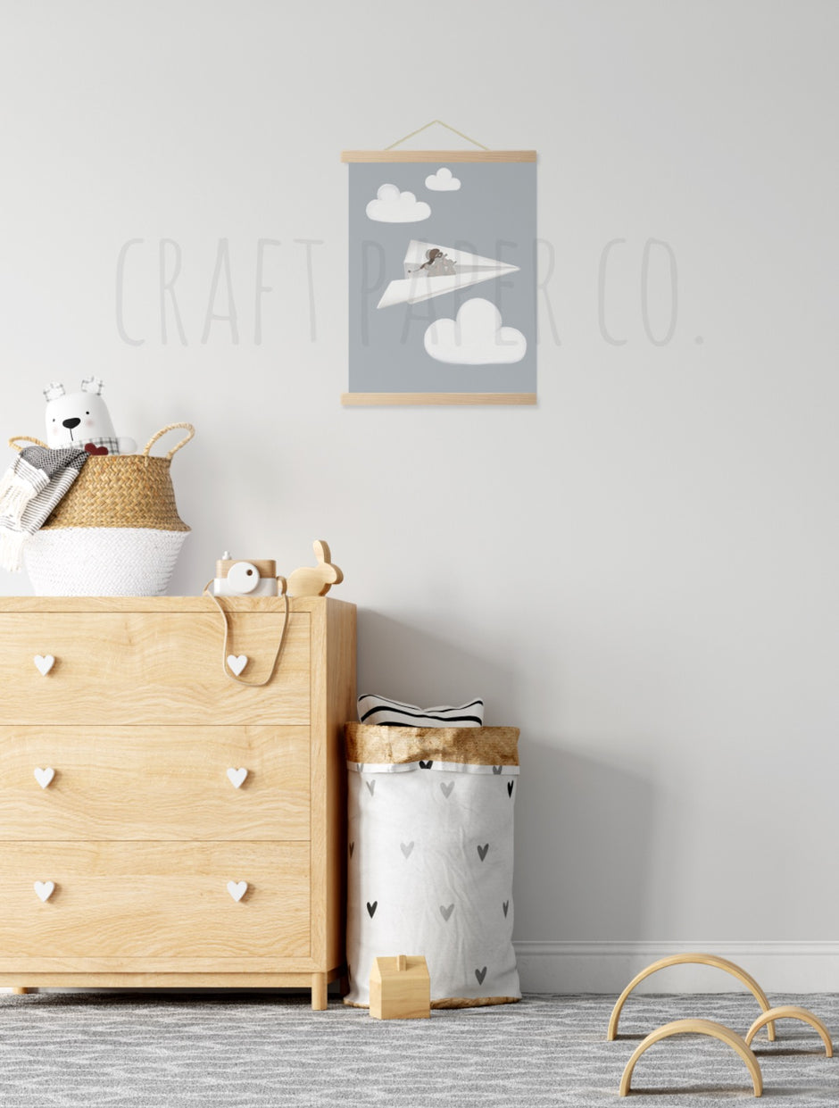 Miki Dad Çocuk Odası Posteri — El çizimi çocuk odası posteri | Craft Paper Co