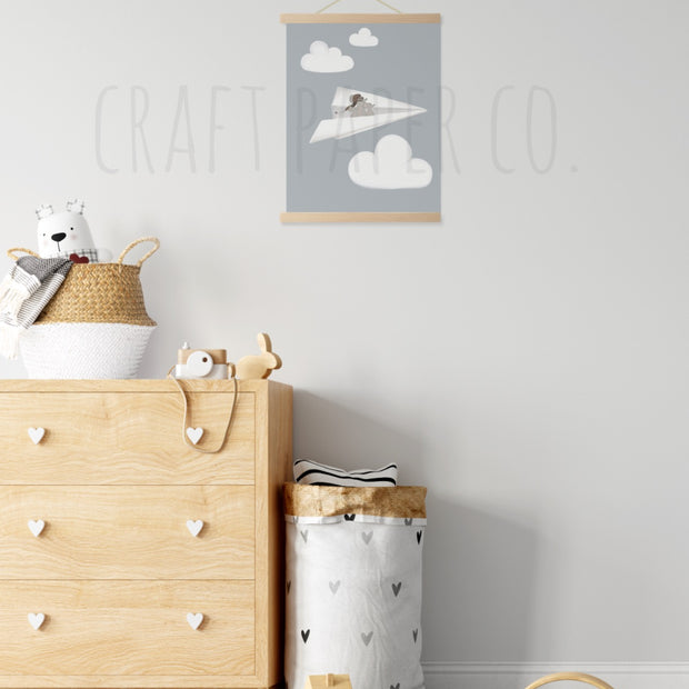 Miki Dad Çocuk Odası Posteri — El çizimi çocuk odası posteri | Craft Paper Co