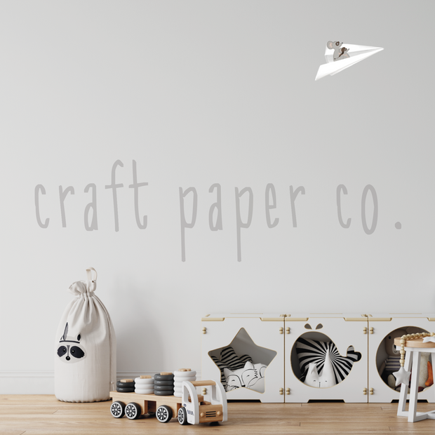 Miki Kağıt Uçakta Çocuk Odası Duvar Sticker — detay görünümü | Craft Paper Co