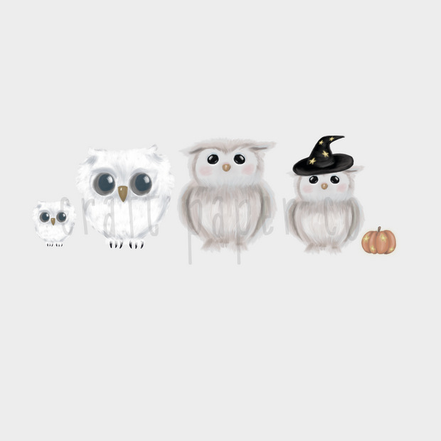 Minik Baykuş Ailesi Çocuk Odası Duvar Sticker — El çizimi çocuk odası duvar sticker | Craft Paper Co