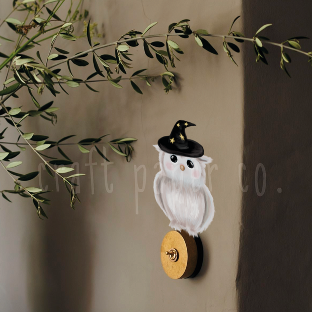 Minik Baykuş Ailesi Çocuk Odası Duvar Sticker — detay görünümü | Craft Paper Co