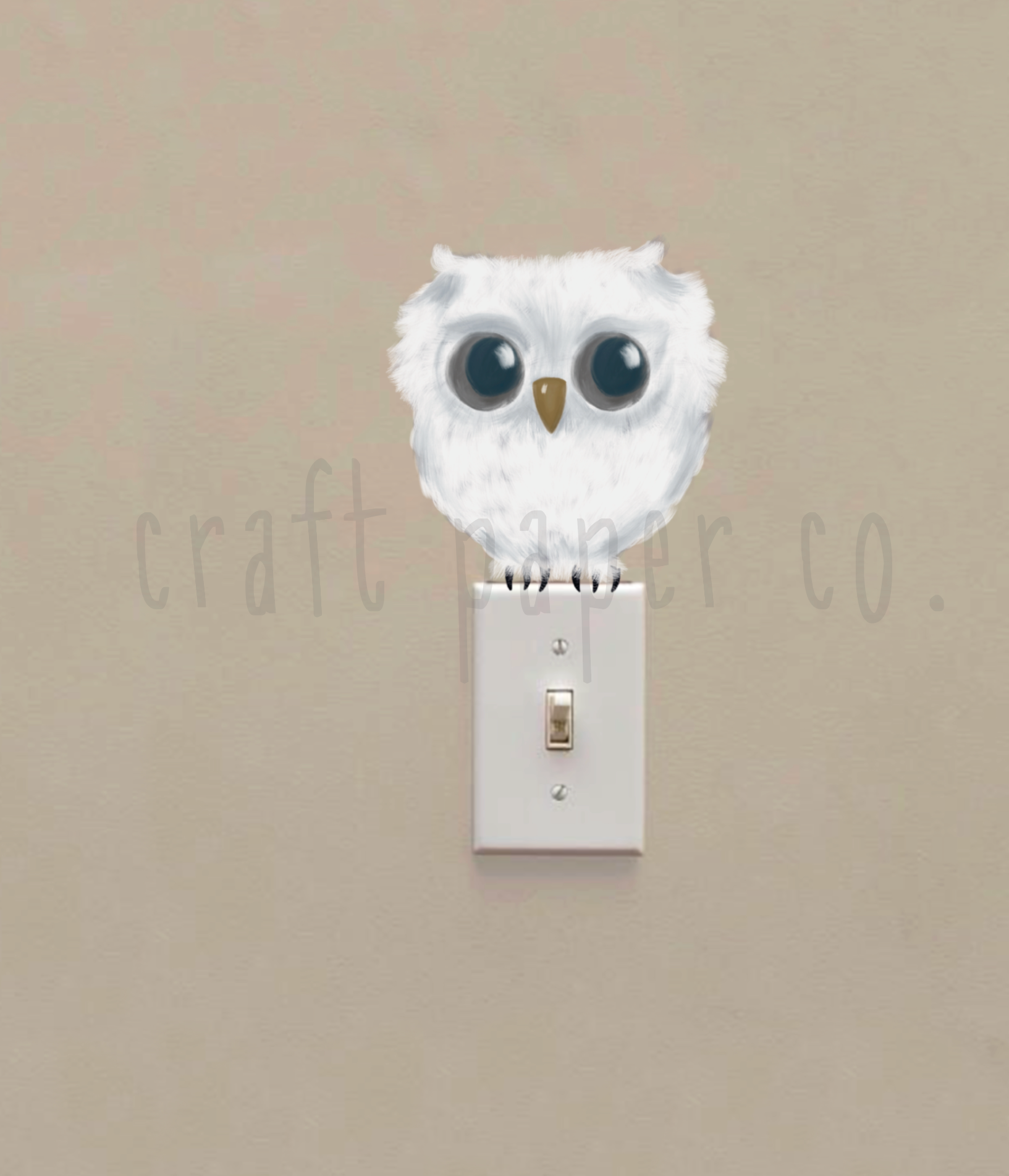Minik Baykuş Ailesi Çocuk Odası Duvar Sticker — detay görünümü 3 | Craft Paper Co