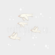 Minik Kuşlar Çocuk Odası Duvar Sticker — El çizimi çocuk odası duvar sticker | Craft Paper Co