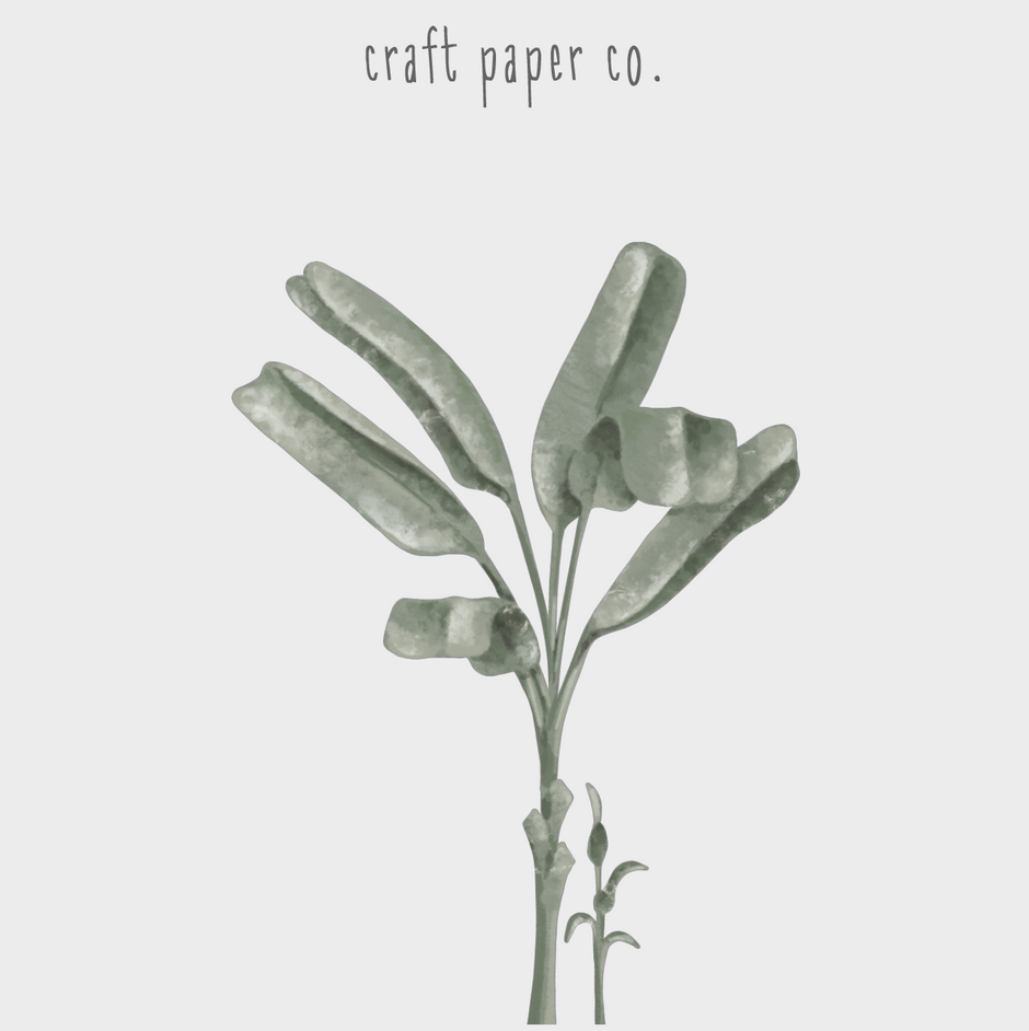 Muz Ağacı Yaprakları Çocuk Odası Duvar Sticker — detay görünümü | Craft Paper Co