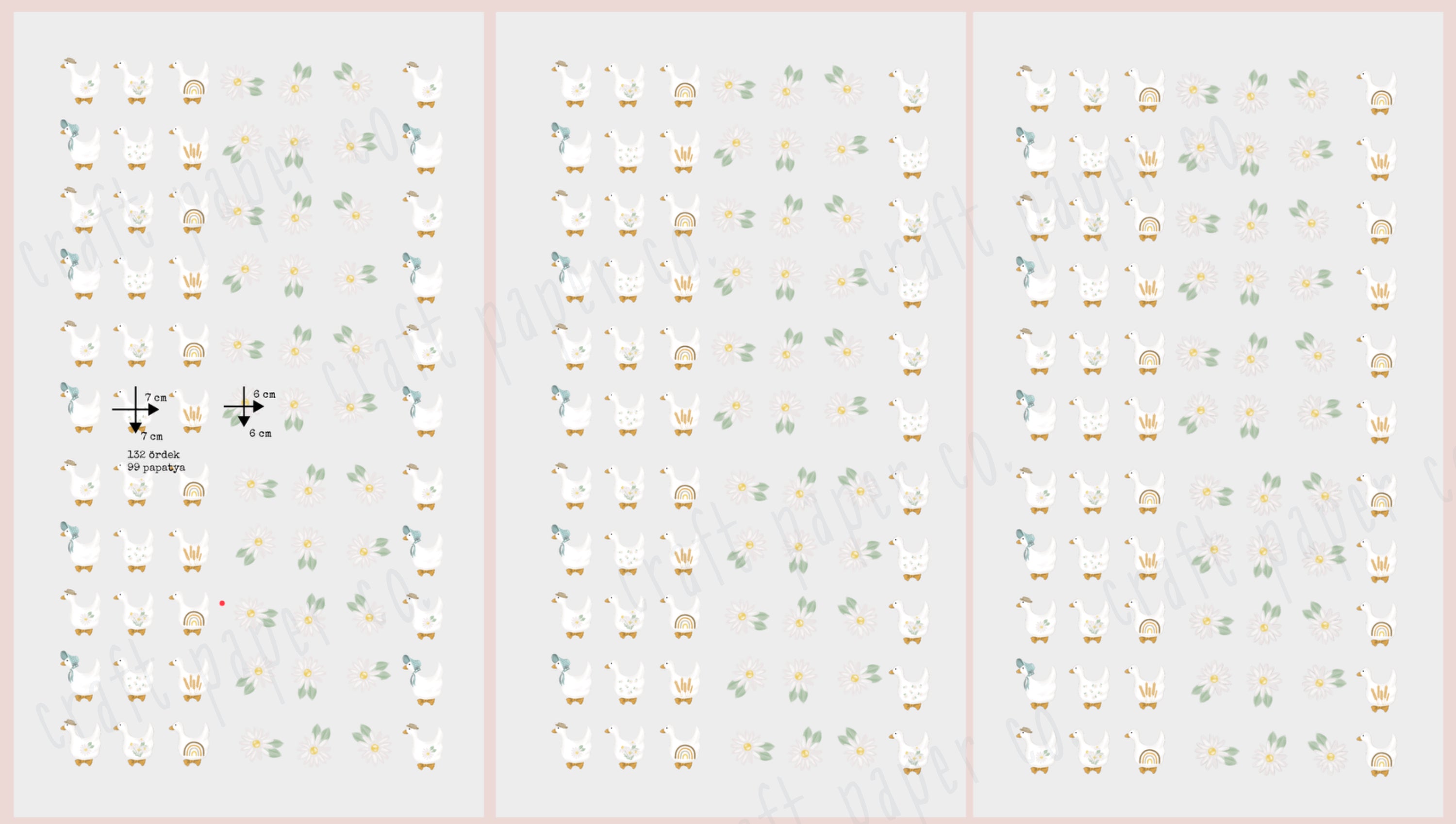 Ördekli Çocuk Odası Duvar Sticker — detay görünümü 3 | Craft Paper Co