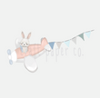 Pilot Tavşan Çocuk Odası Duvar Sticker — El çizimi çocuk odası duvar sticker | Craft Paper Co