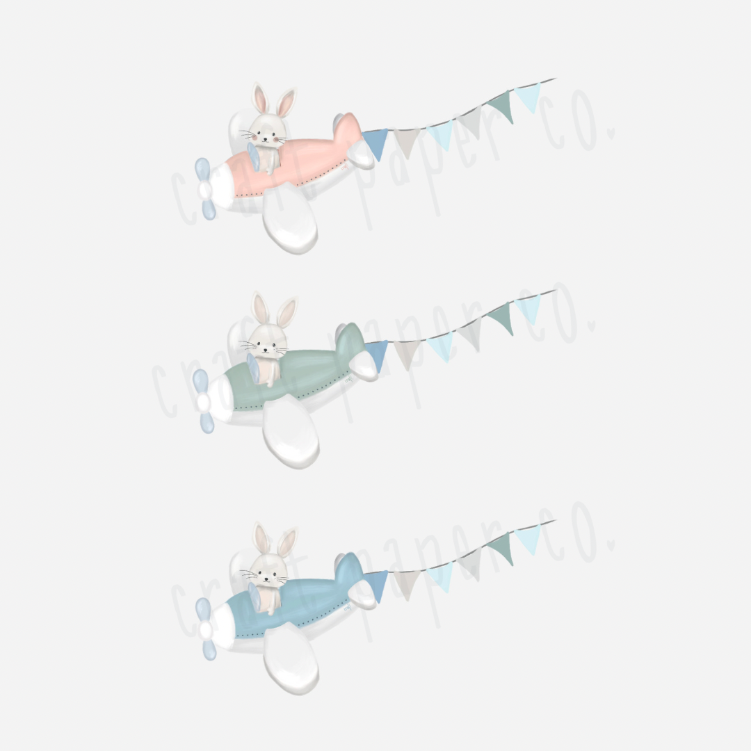 Pilot Tavşan Çocuk Odası Duvar Sticker — detay görünümü 3 | Craft Paper Co