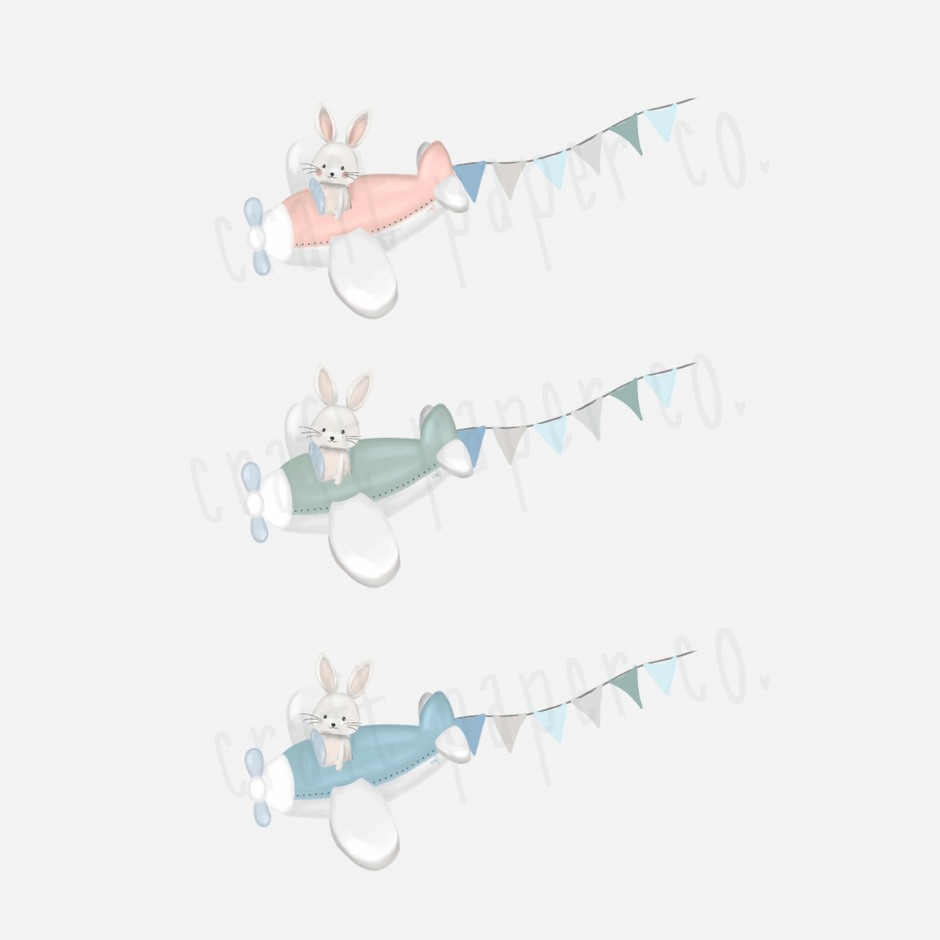 Pilot Tavşan Çocuk Odası Duvar Sticker — detay görünümü 3 | Craft Paper Co
