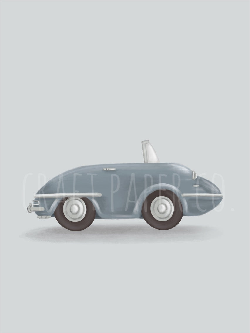 Rolls Royce Çocuk Odası Posteri — detay görünümü | Craft Paper Co