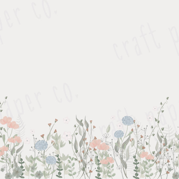 Romantik Bohem Çiçekler Duvar Kağıdı — detay görünümü | Craft Paper Co