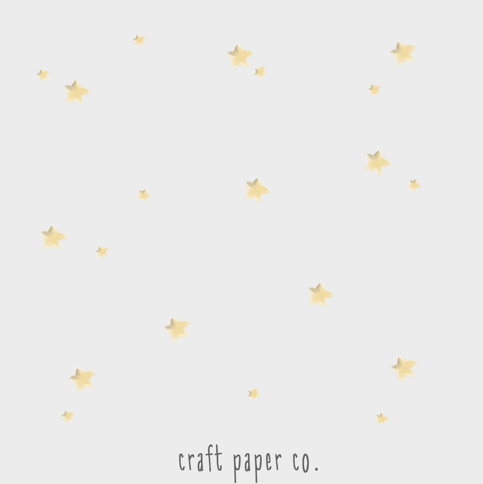 Sarı Yıldızlar 20 li Sticker Çocuk Odası Duvar Sticker — El çizimi çocuk odası duvar sticker | Craft Paper Co