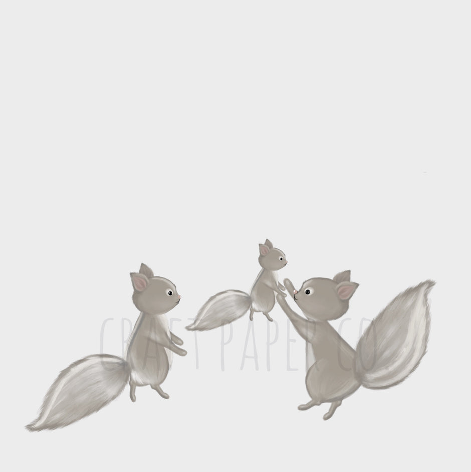 Sincap Ailesi Çocuk Odası Duvar Sticker — El çizimi çocuk odası duvar sticker | Craft Paper Co