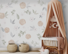 Suluboya Çiçekli Duvar Kağıdı — El çizimi, ölçüye özel üretim | Craft Paper Co