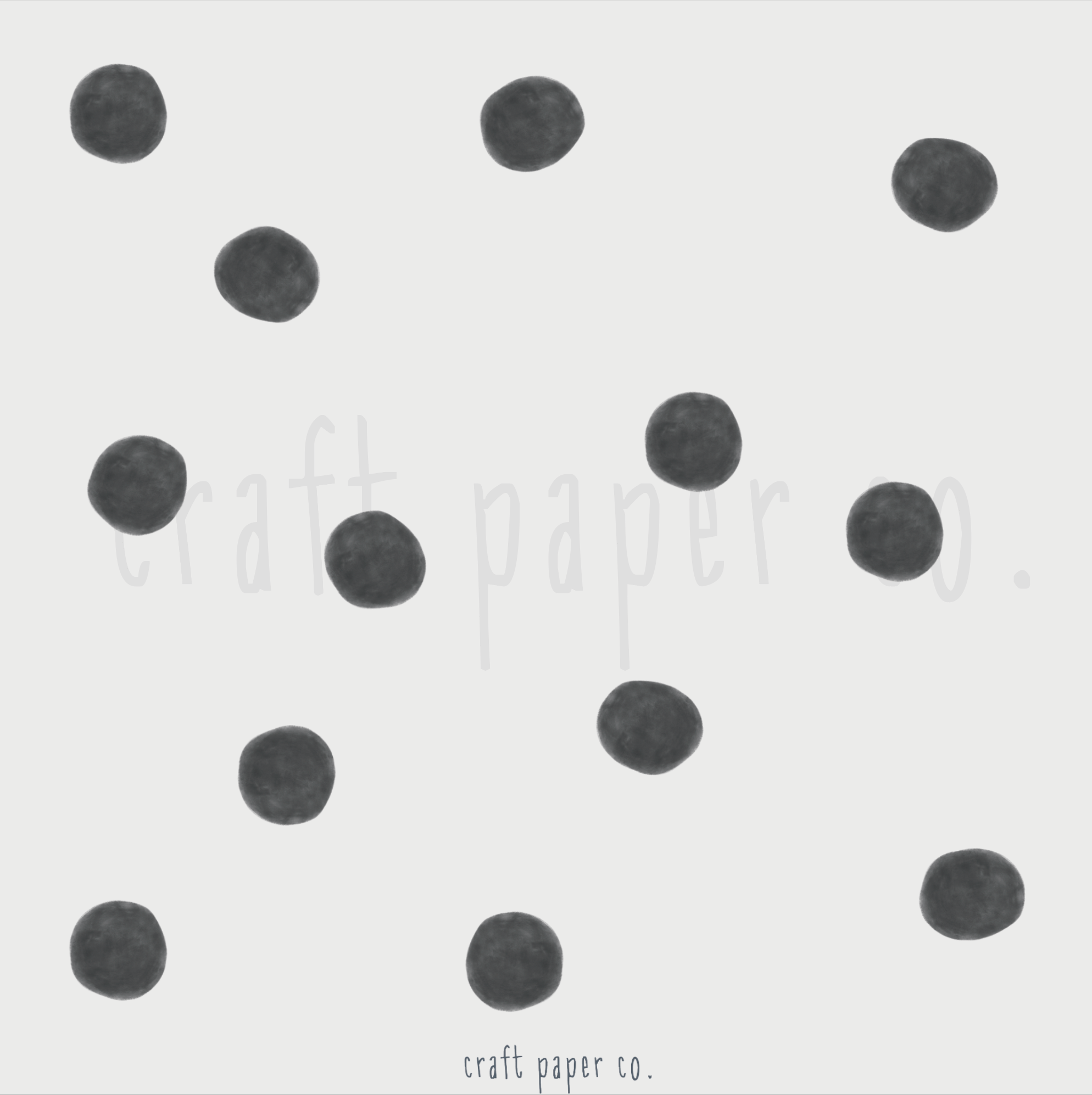 Suluboya Görünümlü Puantiyeler Çocuk Odası Duvar Sticker — El çizimi çocuk odası duvar sticker | Craft Paper Co