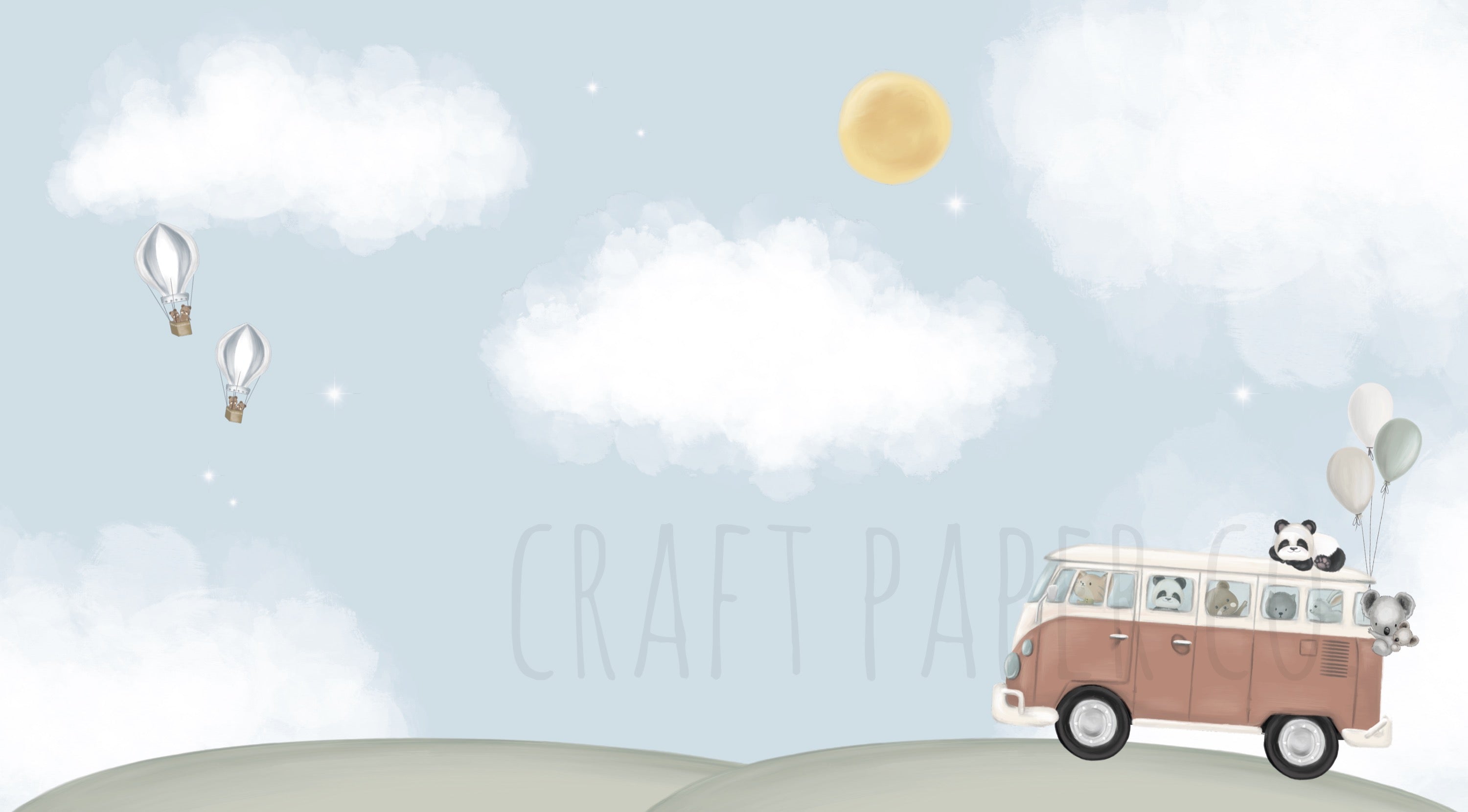 Tatil Duvar Kağıdı — detay görünümü | Craft Paper Co