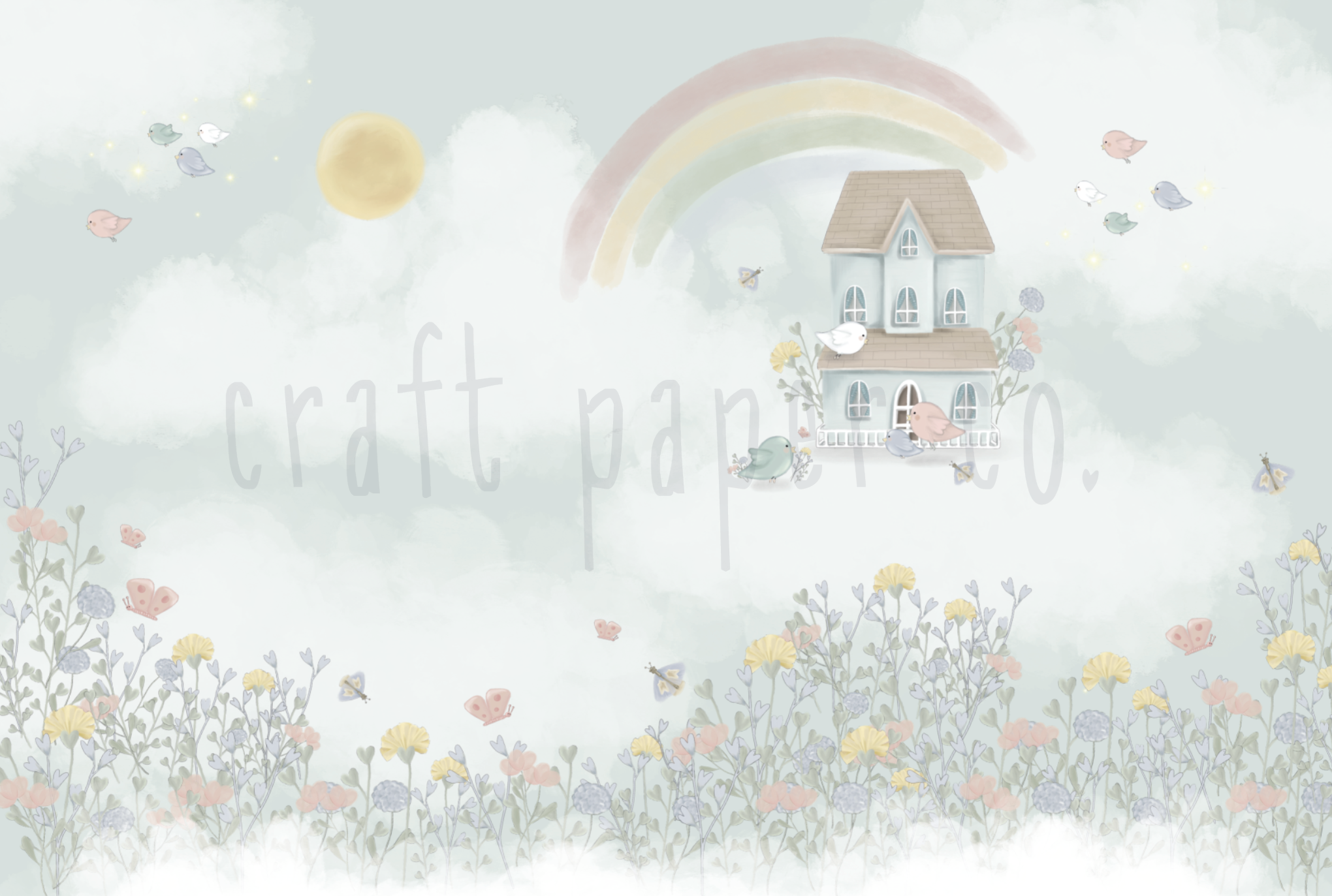 Tatlı Kuş Yuvası Duvar Kağıdı — detay görünümü 2 | Craft Paper Co