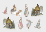 Tavşan Peter Masalı Mini Sticker Seti Çocuk Odası Duvar Sticker — El çizimi çocuk odası duvar sticker | Craft Paper Co