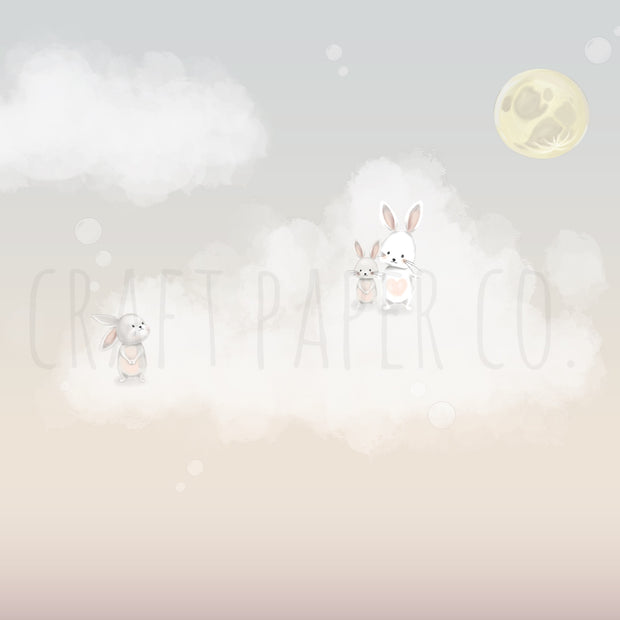 Tavşan Rüyası Duvar Kağıdı — detay görünümü | Craft Paper Co