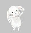 Tavşancık Çocuk Odası Duvar Sticker — El çizimi çocuk odası duvar sticker | Craft Paper Co