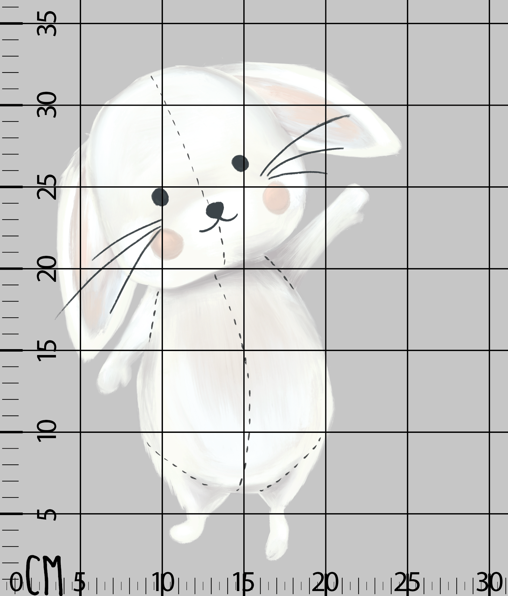 Tavşancık Çocuk Odası Duvar Sticker — detay görünümü | Craft Paper Co