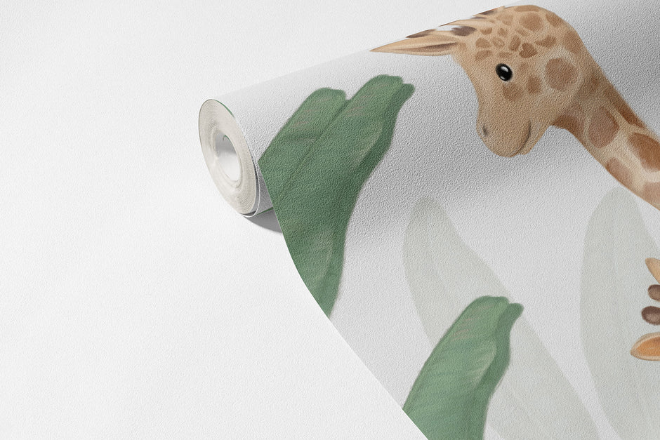 Tropikal Orman Duvar Kağıdı; 94 cm non-woven kağıt rulosunda desen ve doku görünümü | Craft Paper Co