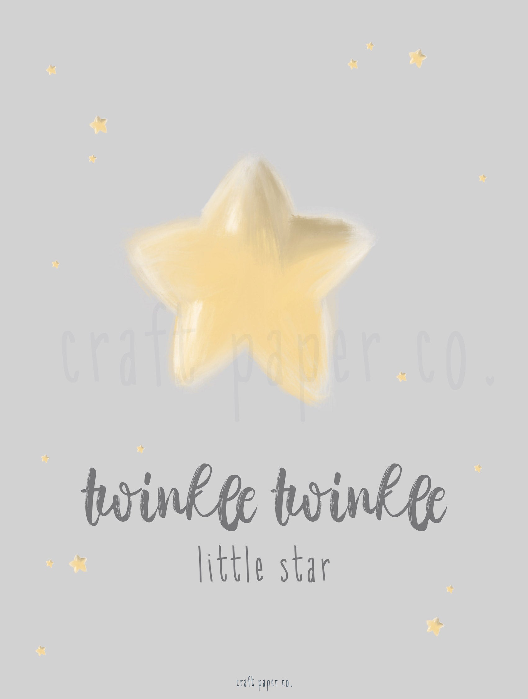 Twinkle Çocuk Odası Posteri — detay görünümü 4 | Craft Paper Co
