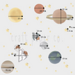 Uzay Sticker Seti Erkek Çocuk Odası Duvar Sticker — detay görünümü 2 | Craft Paper Co