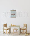 VW Van Çocuk Odası Posteri — El çizimi çocuk odası posteri | Craft Paper Co