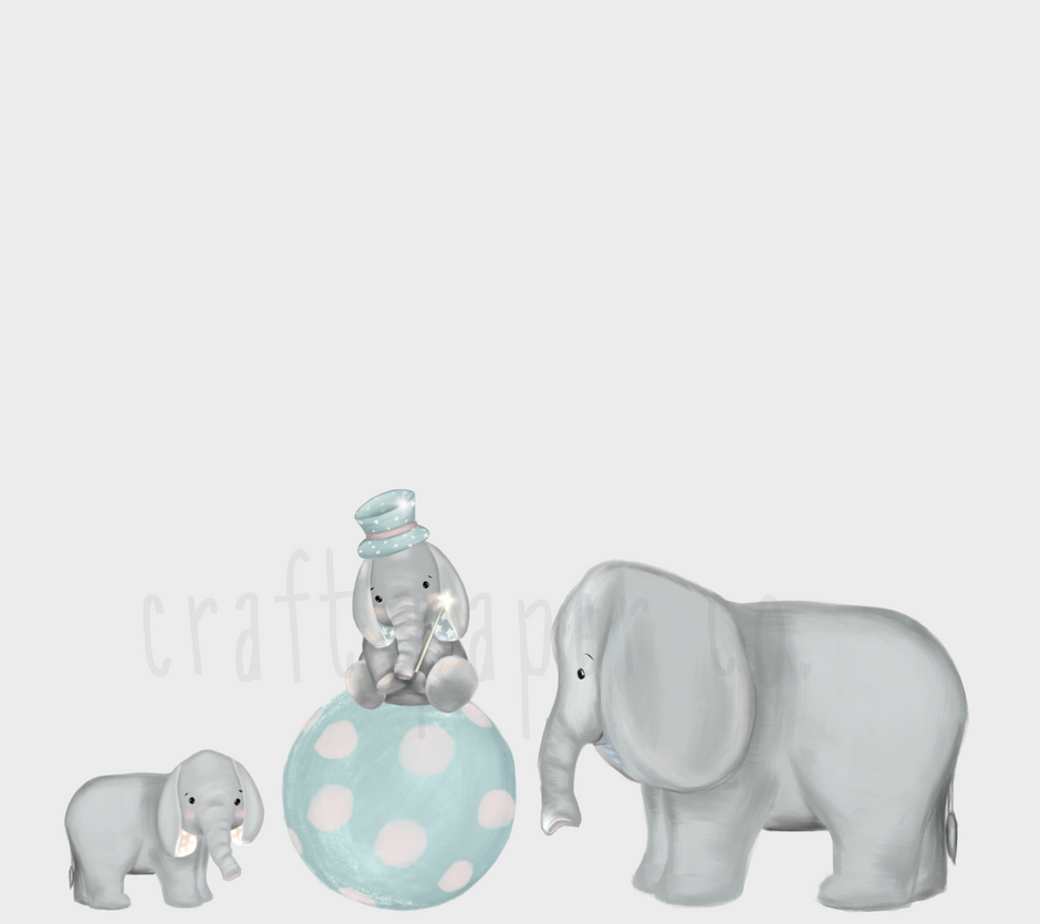 Yavru Filler ve Anneleri Bebek Odası Duvar Sticker — detay görünümü | Craft Paper Co