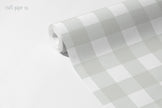Yeşil Pötikare Duvar Kağıdı; açılmış rulo üzerinde yaklaşık 5 cm adaçayı yeşili kareler | Craft Paper Co