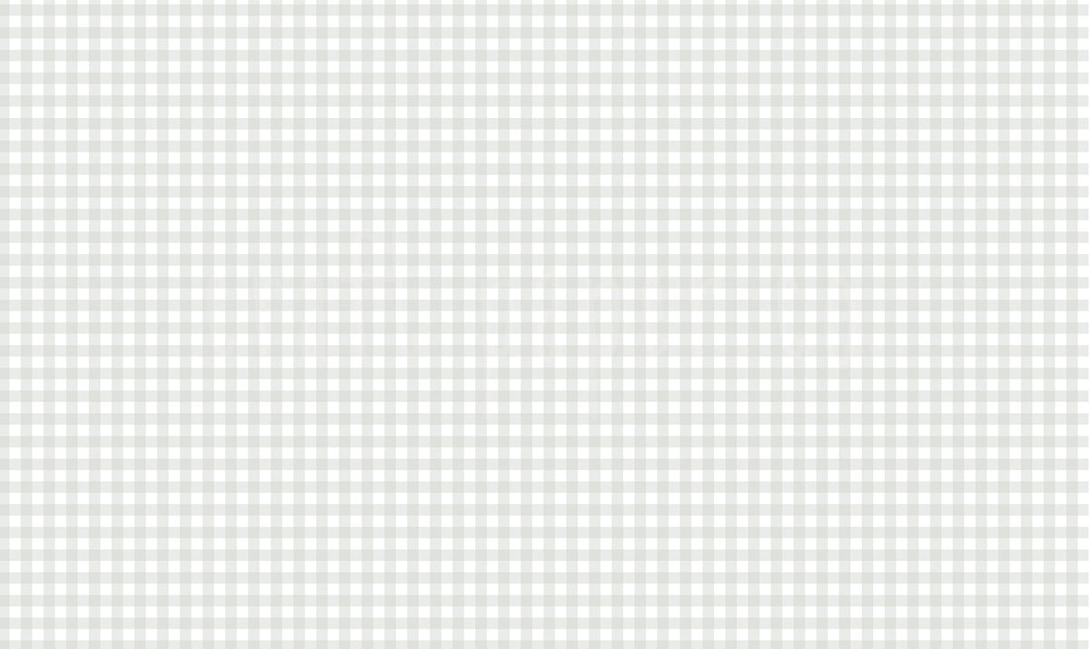 Yeşil Pötikare Duvar Kağıdı; kırık beyaz zeminde adaçayı yeşili karelerin filigranlı düz görünümü | Craft Paper Co