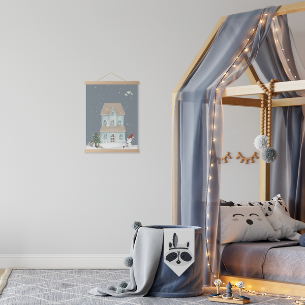 Yılbaşıi Çocuk Odası Posteri — El çizimi çocuk odası posteri | Craft Paper Co