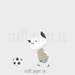 Yıldız Futbolcu Kedi Erkek Çocuk Odası Duvar Sticker — El çizimi çocuk odası duvar sticker | Craft Paper Co